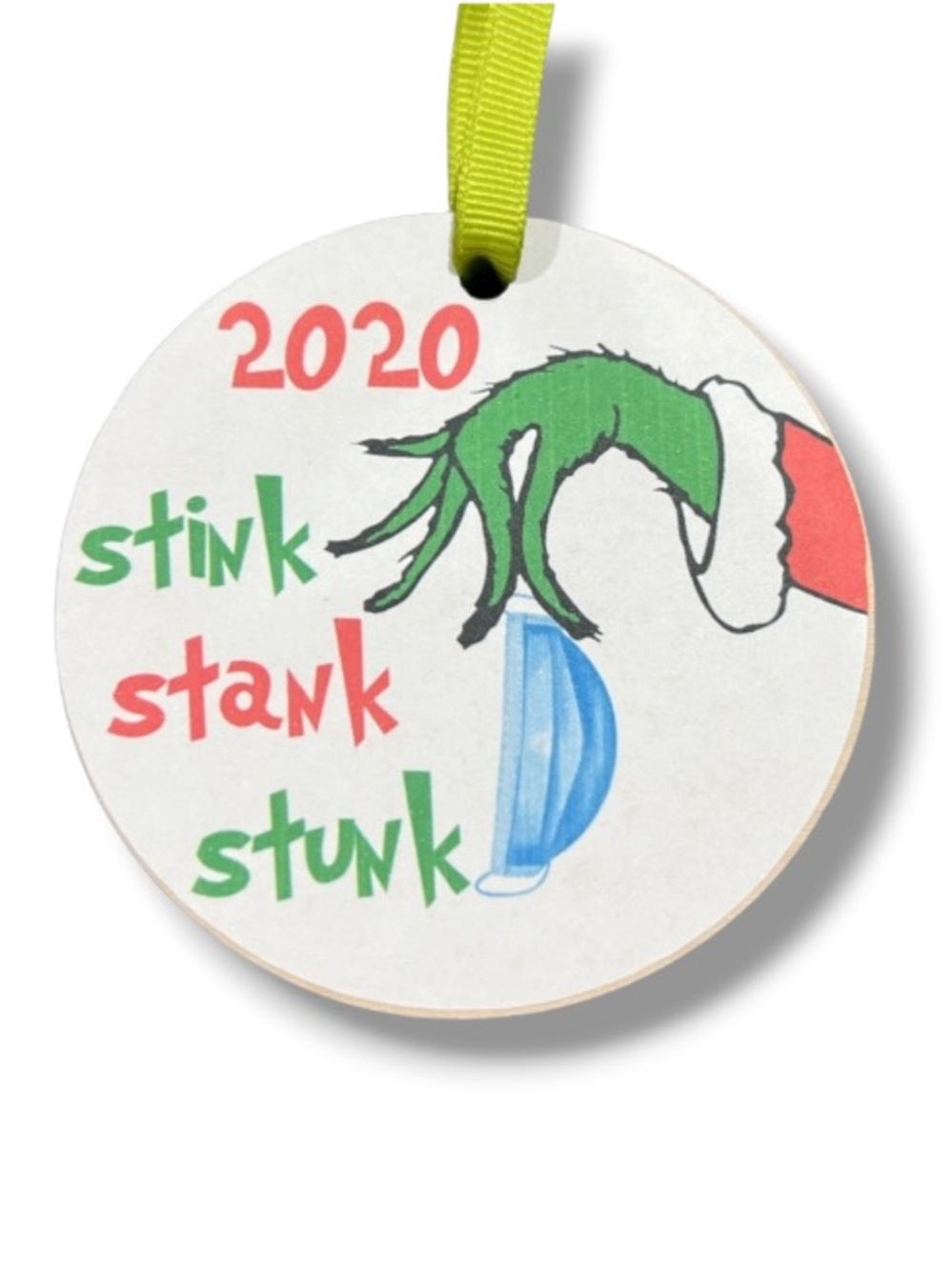 The Grinch Christmas Tree Ornament Stink Stank Stunk Pandemic Covid Holiday 2020